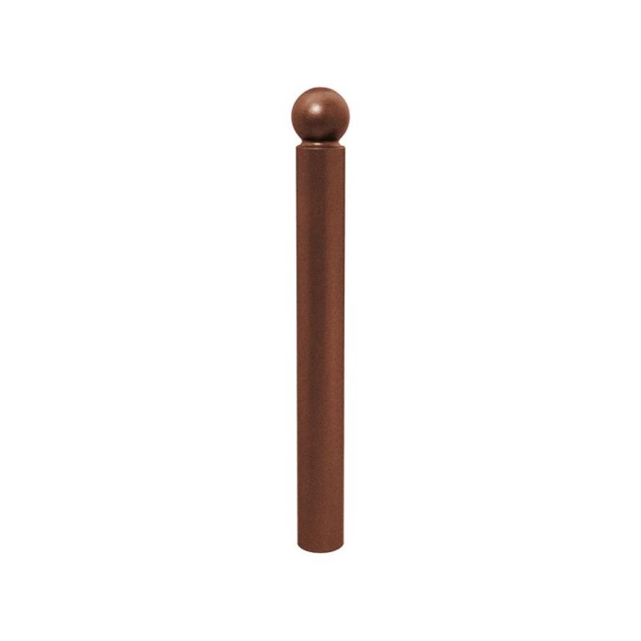 Potelet Province Boule Procity, Ø 114 mm, peint/zinc, fixation scellement, haut. hors sol 1143 mm - Aspect Corten