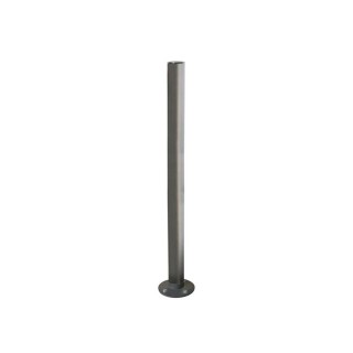 Potelet Inox brossé inclinable Amortichoc Procity, Ø 76 mm, peint/zinc, haut. hors sol 1010 mm - Gris Procity