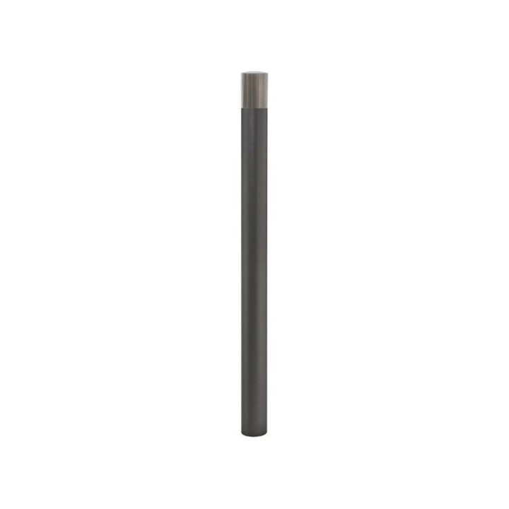 Potelet Inox brossé haute visibilité Procity, Ø 76 mm, peint/zinc, haut. hors sol 1300 mm - Gris Procity