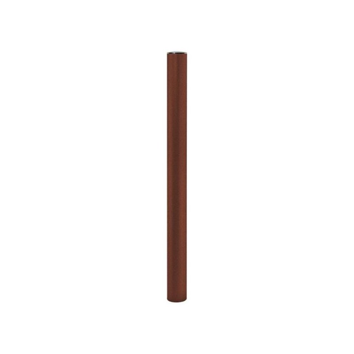 Potelet Province Inox brossé Procity, Ø 76 mm, peint/zinc, fixation scellement, haut. hors sol 1010 mm - Aspect Corten