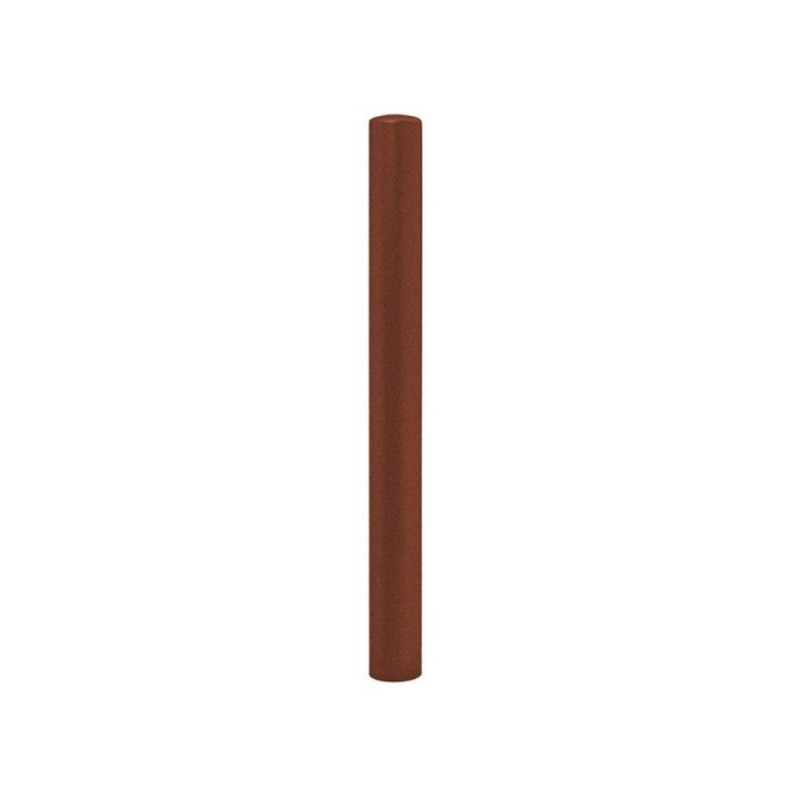 Potelet Carrefour Procity, Ø 90 mm, peint/zinc, haut. hors sol 1000 mm - Aspect Corten