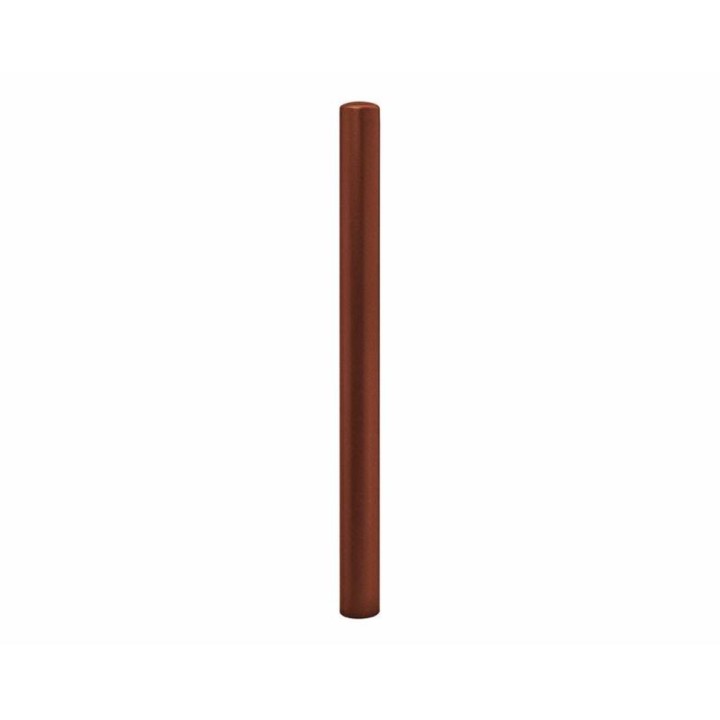 Potelet Carrefour Procity, Ø 76 mm, peint/zinc, haut. hors sol 1000 mm - Aspect Corten