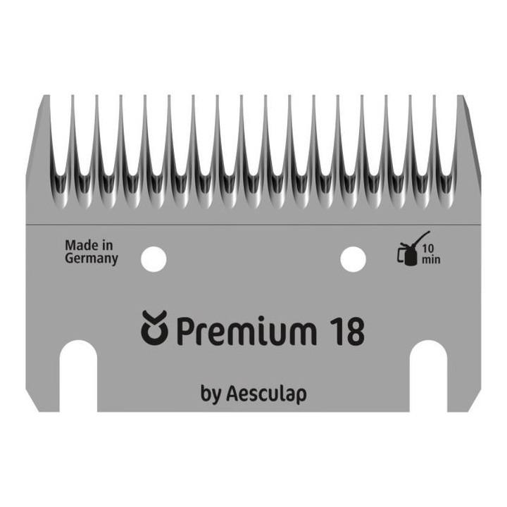 Jeu de peignes Premium pour bovins 17/18 dents Aesculap