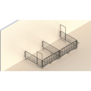 Kit enclos modulaire double pour 2 groupes de 5 veaux Kerbl