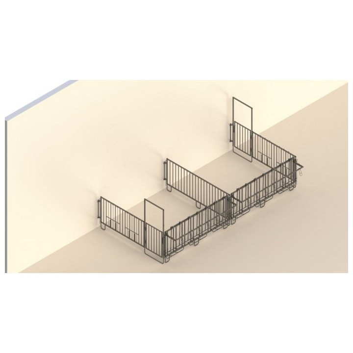 Kit enclos modulaire double pour 2 groupes de 5 veaux Kerbl
