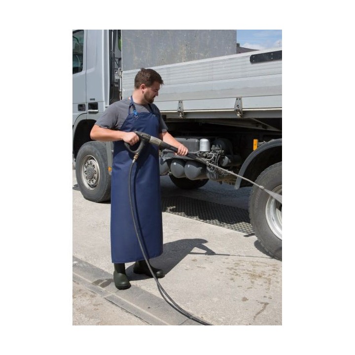 Tablier de traite et de lavage bleu sans manche en polyuréthane Kerbl