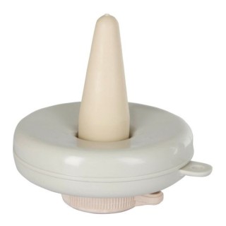 Tétine flottante blanche avec anneau de fixation Kerbl