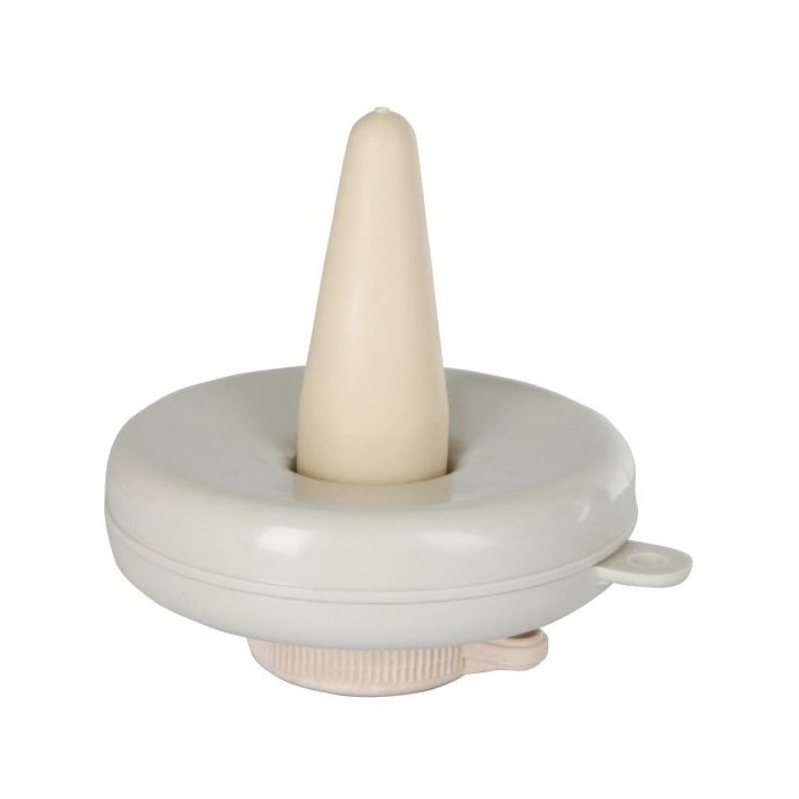 Tétine flottante blanche avec anneau de fixation Kerbl
