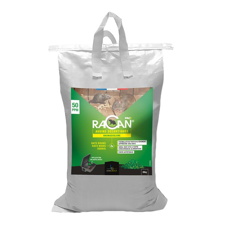 RACAN Rodenticide sous forme d'appât en grain, sac de 20 kg