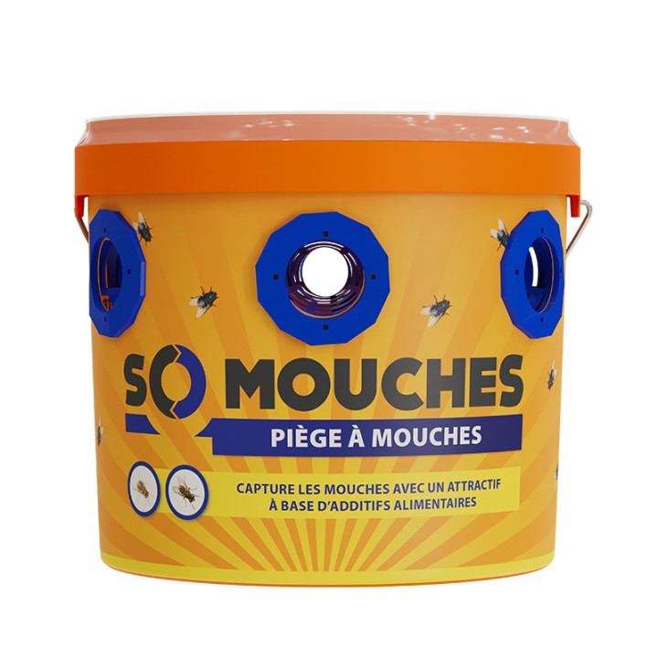 1 seau pour piège à insectes SO MOUCHES, sans attractif