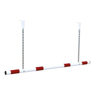 Bavette limiteur de hauteur Procity, longueur 1500 mm, tube acier Ø 50 mm