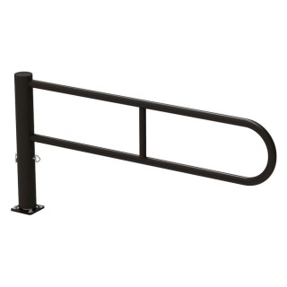 Barrière tournante longueur 2,30 mètres Procity, peint/galva - Noir foncé