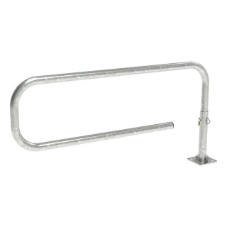 Barrière tournante Trombone Procity, longueur 1800 mm, Ø 60 mm, Acier galvanisé