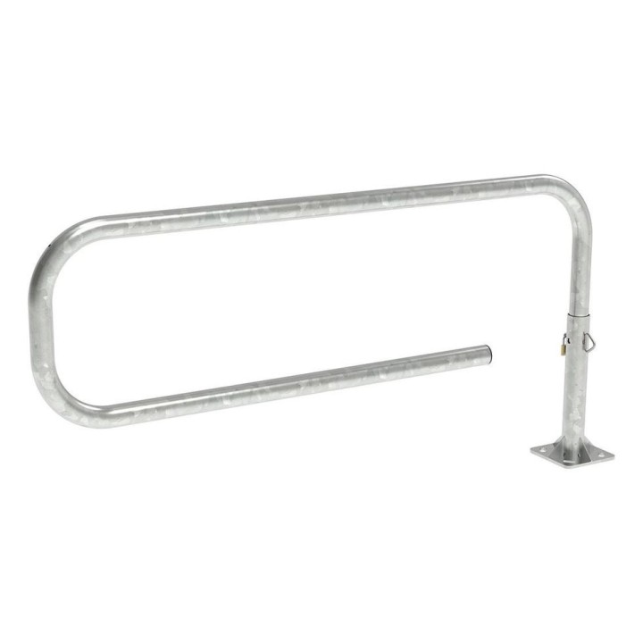 Barrière tournante Trombone Procity, longueur 1800 mm, Ø 60 mm, Acier galvanisé