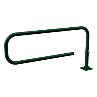 Barrière tournante Trombone Procity, longueur 1800 mm, Ø 60 mm - Vert mousse