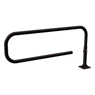 Barrière tournante Trombone Procity, longueur 1800 mm, Ø 60 mm - Noir foncé