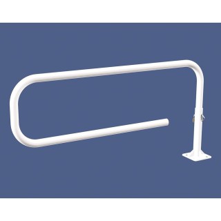 Barrière tournante Trombone Procity, longueur 1800 mm, Ø 60 mm - Blanc pur