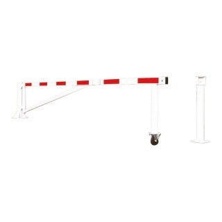 Barrière tournante très grande longueur Procity, tubes acier galvanisé, 8 m