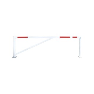 Barrière universelle télescopique tournante Procity, largeur modulable de 3000 à 4750 mm