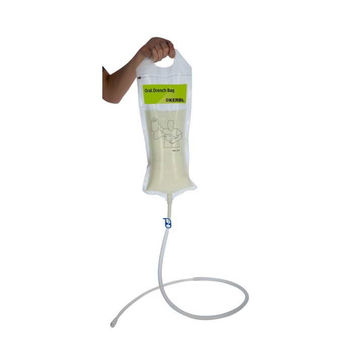 Drench Bag transparent avec sonde et fermeture éclair Kerbl