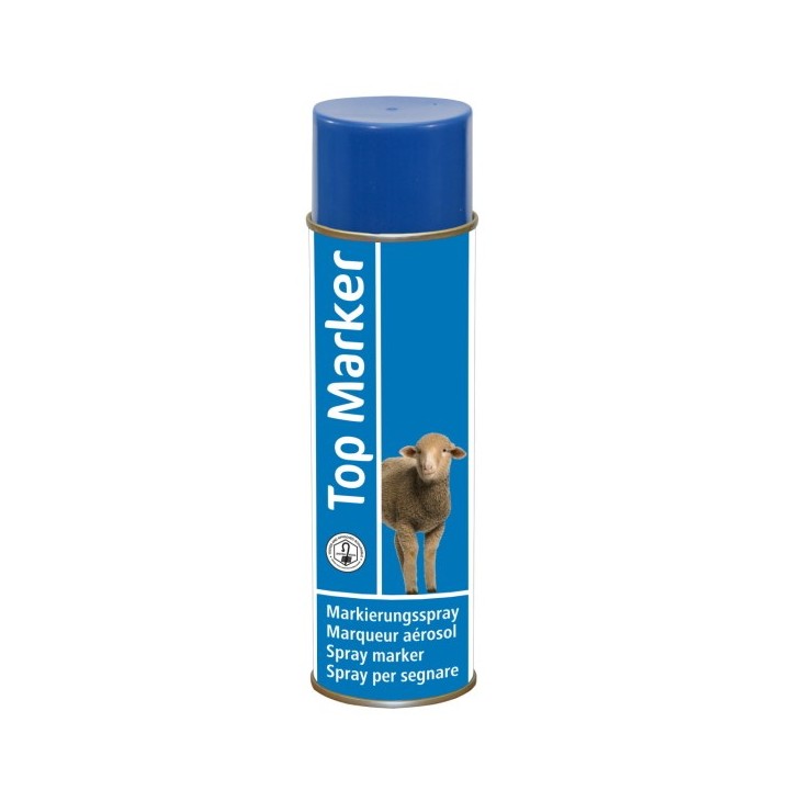 Marqueur aérosol bleu pour ovins TopMarker 500 ml Kerbl