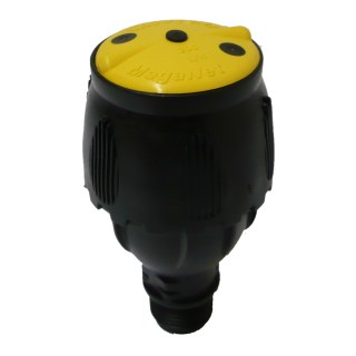 Micro-asperseur MEGANET 24° 200 L/h 1/2" mâle jaune et noir NETAFIM