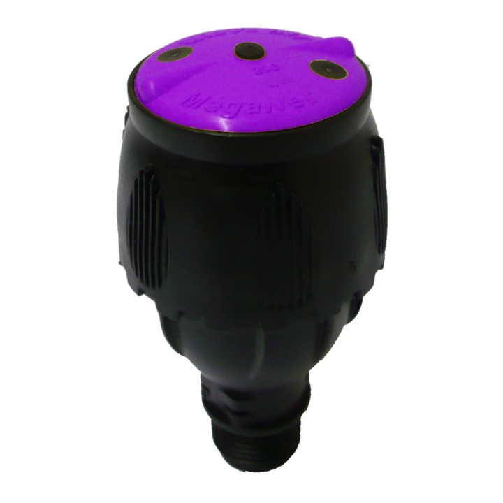 Micro-asperseur MEGANET 24° 250 L/h 1/2" mâle violet et noir NETAFIM