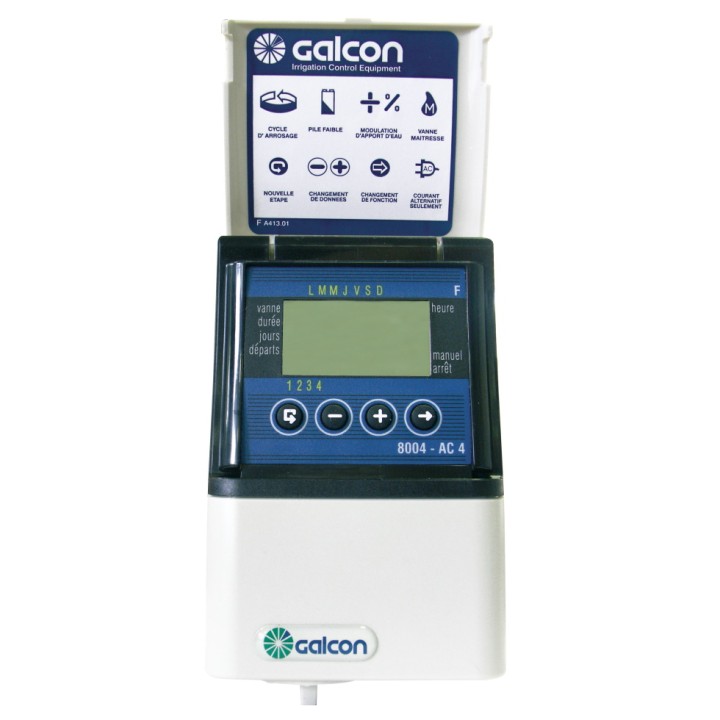 Programmateur d'arrosage 6 voies GALCON AC 8006 sur secteur (220V) - NETAFIM