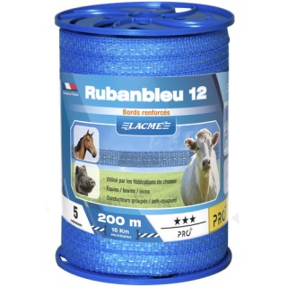 Ruban bleu 12 mm – 200 m Lacmé