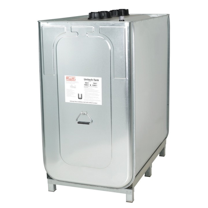 Citerne fioul stationnaire ou mobile, double paroi acier / HDPE avec jauge mécanique, 1000 L