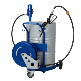 Système mobile huile avec enrouleur 10 m, SRL 860 pour fût 200/220 L