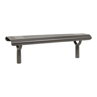 Banquette Oslo Procity, lg. 1500 mm, peint/zinc, scellement direct - Gris Procity