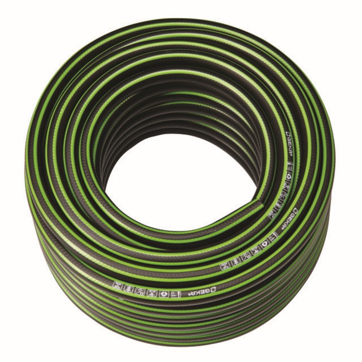 Tuyau d'arrosage GEKA 100 1/2" noir/vert, long. 50 m