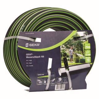 Tuyau d'arrosage GEKA 100  5/8" noir/vert, long. 50 m