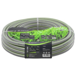 Tuyau d'arrosage GEKA Plus WS300  1/2" vert/gris PVC, long. 25 m