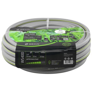 Tuyau d'arrosage GEKA Plus WS400  3/4" vert/gris PVC, long. 25 m