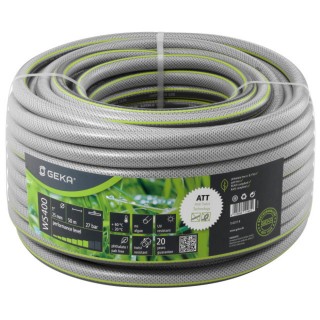 Tuyau d'arrosage GEKA Plus WS400  1" vert/gris PVC, long. 50 m