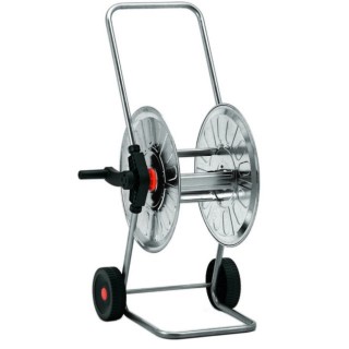 Dévidoir pour tuyau 5350 en acier zingué, diam. tuyau 3/4" GEKA