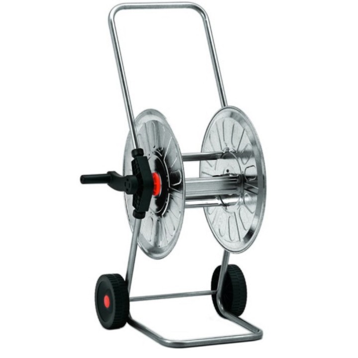 Dévidoir pour tuyau 5350 en acier zingué, diam. tuyau 3/4" GEKA