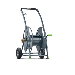 Dévidoir pour tuyau GEKA Plus P80 en acier, diam. tuyau 1" mâle
