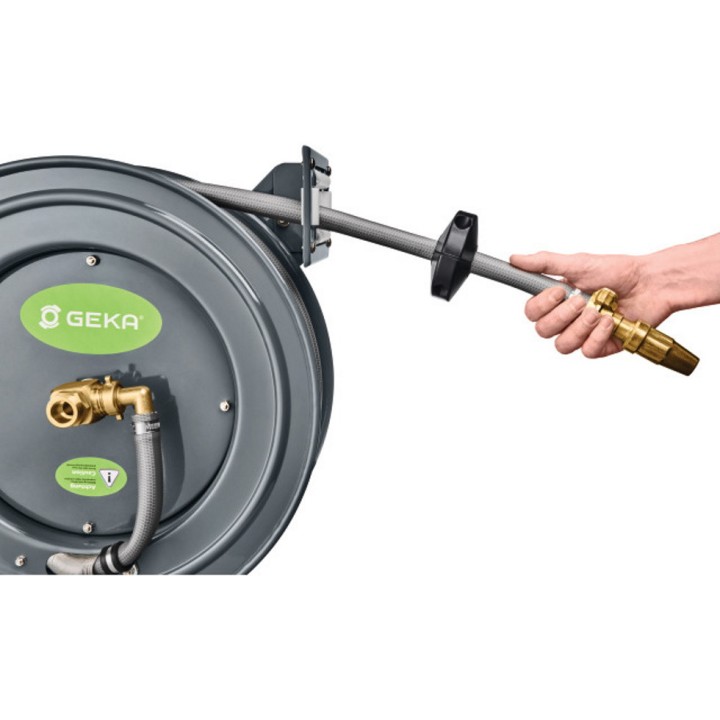 Dévidoir mural automatique GEKA Plus PA20SK avec tuyau  3/4 long. 20 m + 2 m alimentation
