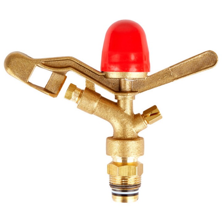 Arroseur rotatif GEKA V33 AF antigel en laiton, portée 13,5 m, filetage mâle G3/4