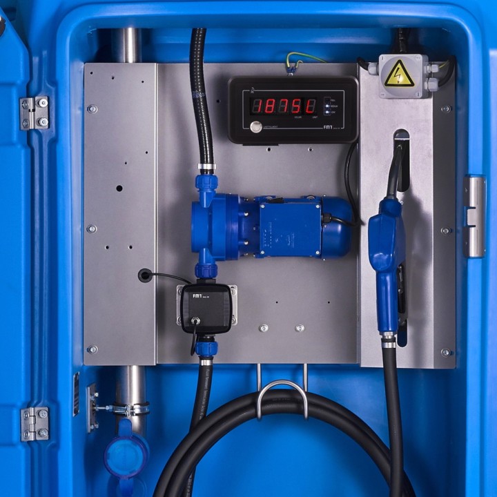 Cuve de stockage AdBlue Ureastation - 1500 L, 230 V - 35 L/min, compteur digital