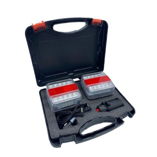 Kit signalisation LED magnétique sans fil pour remorque Ledwork Transaxe