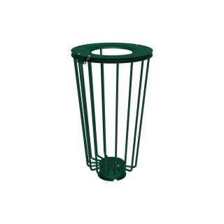 Corbeille Lofoten Vigipirate 100 litres Procity - Sans sac - Ø 495 x hauteur 855 mm - Vert mousse