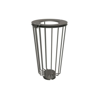 Corbeille Lofoten Vigipirate 100 litres Procity - Sans sac - Ø 495 x hauteur 855 mm - Gris Procity