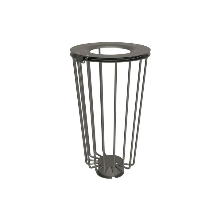 Corbeille Lofoten Vigipirate 100 litres Procity - Sans sac - Ø 495 x hauteur 855 mm - Gris Procity