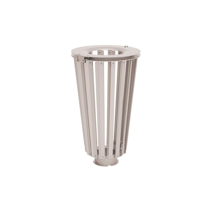 Corbeille Lofoten acier 80 litres Procity - Sans seau - Gris soie