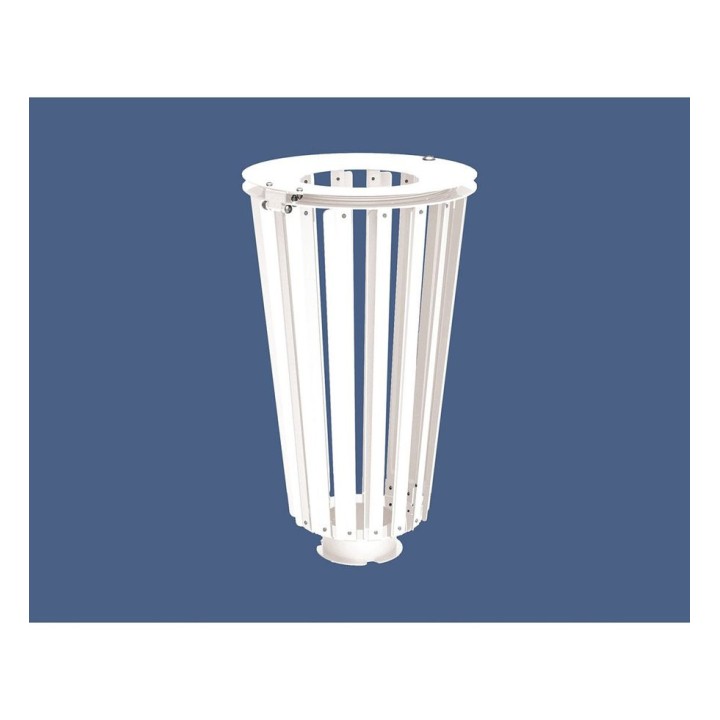 Corbeille Lofoten acier 80 litres Procity - Sans seau - Blanc pur