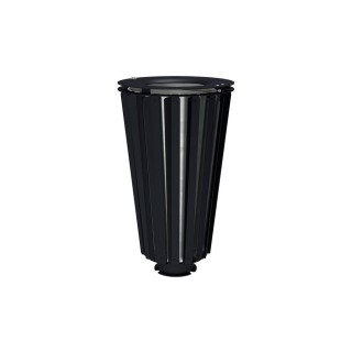 Corbeille Lofoten acier 80 litres Procity - Avec seau galva - Noir foncé
